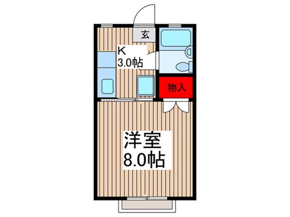 フラット原２の物件間取画像